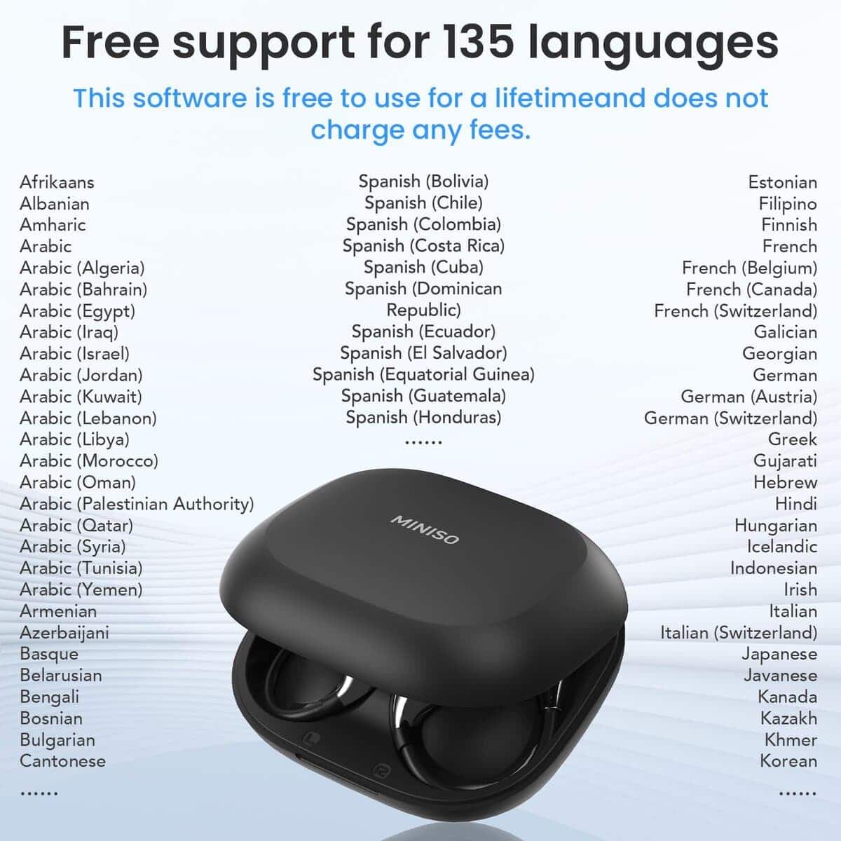 MINISO X33 Auriculares de Traducción AI inalámbricos - Imagen 4