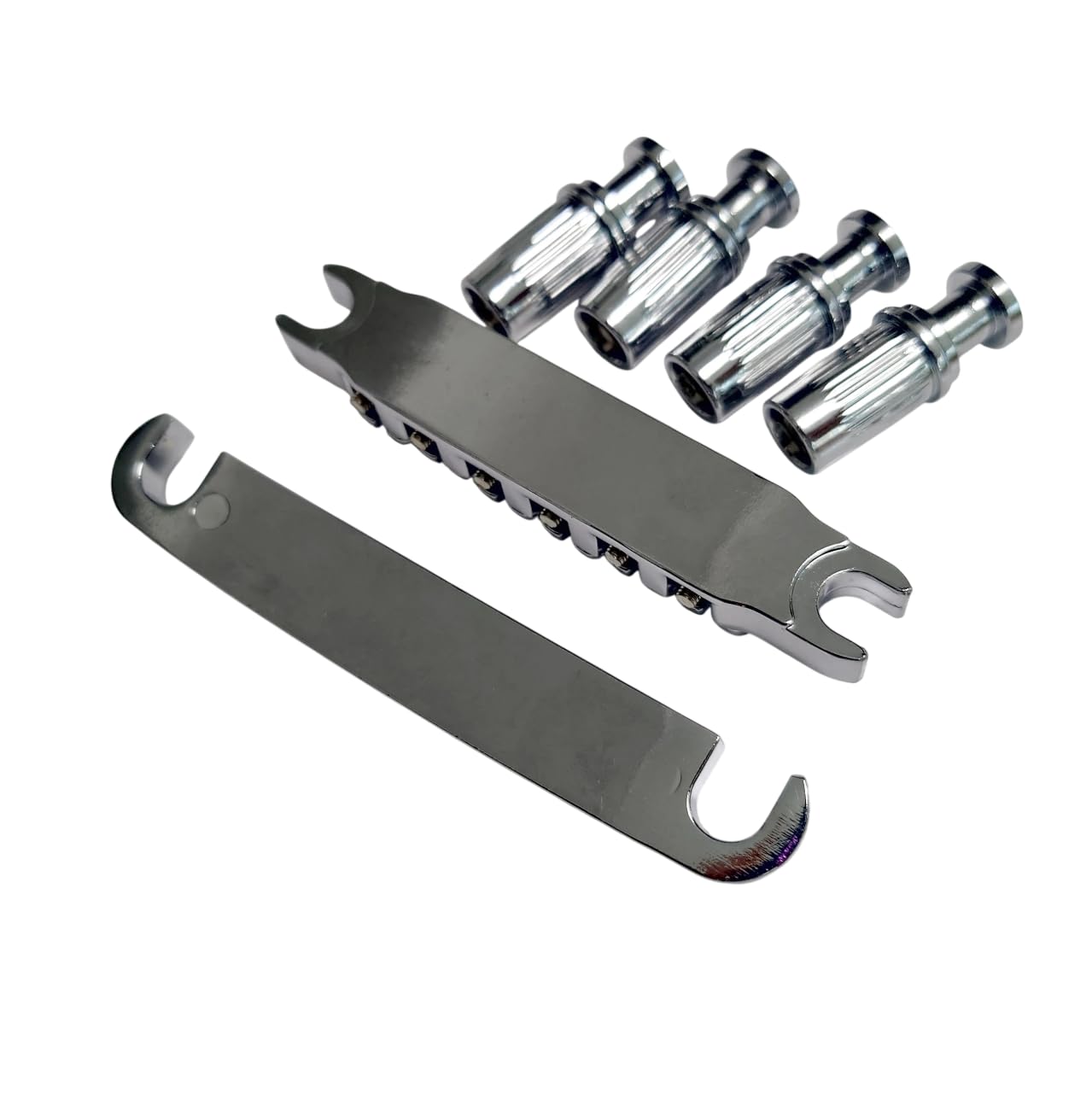 1 Set Puente de Guitarra Tune O Matic con Cordal (Chrome) - Imagen 4