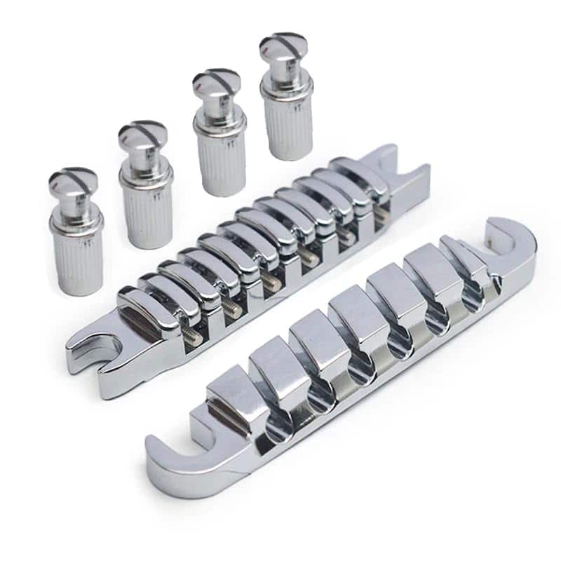 1 Set Puente de Guitarra Tune O Matic con Cordal (Chrome)