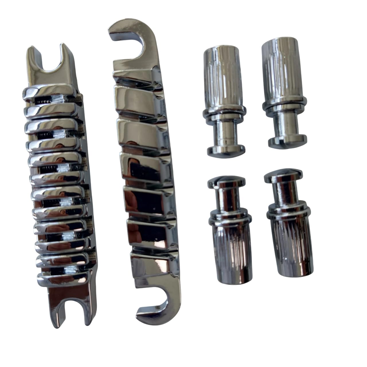 1 Set Puente de Guitarra Tune O Matic con Cordal (Chrome) - Imagen 3