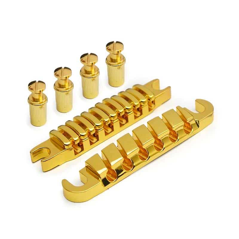 1 Set Puente Guitarra Tune O Matic con Cordal (Dorado)