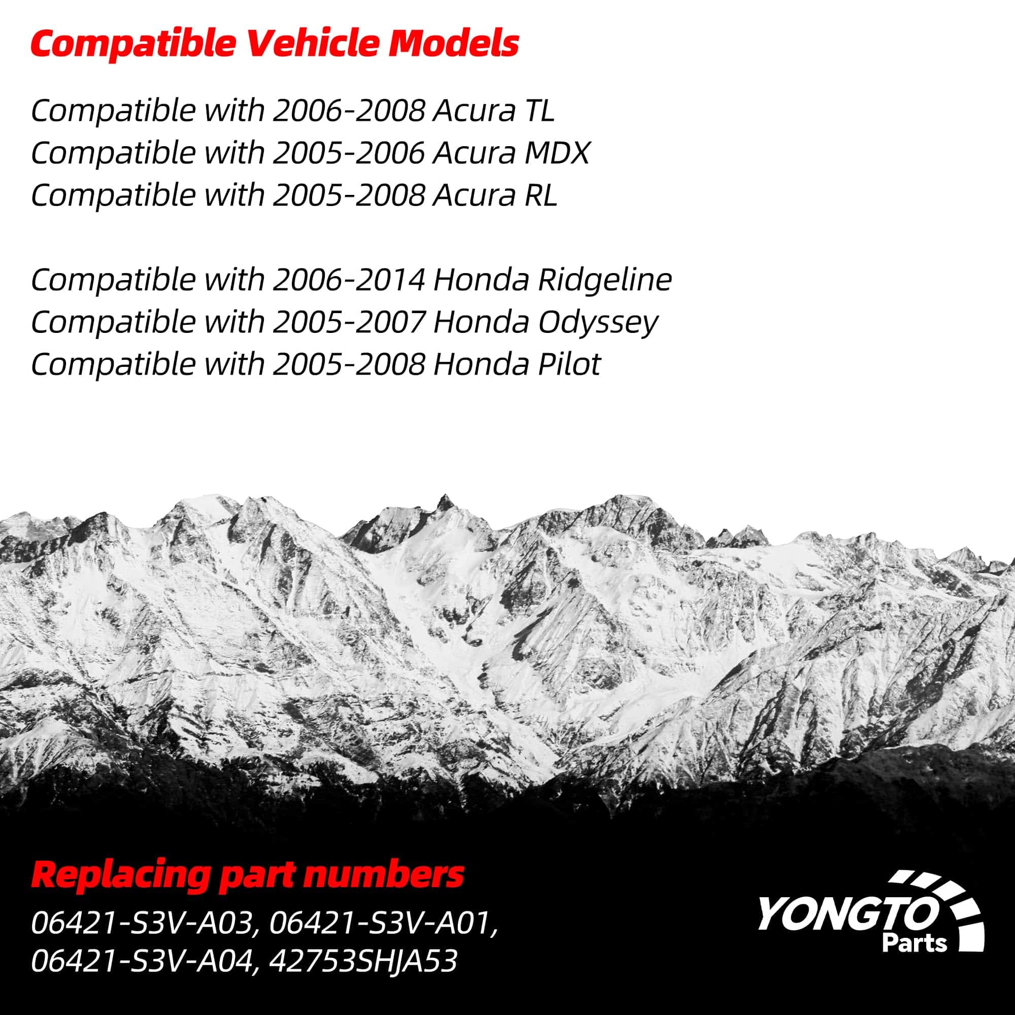 Sensor TPMS Yongtoparts 315MHz Compatible con Acura TL - Imagen 3