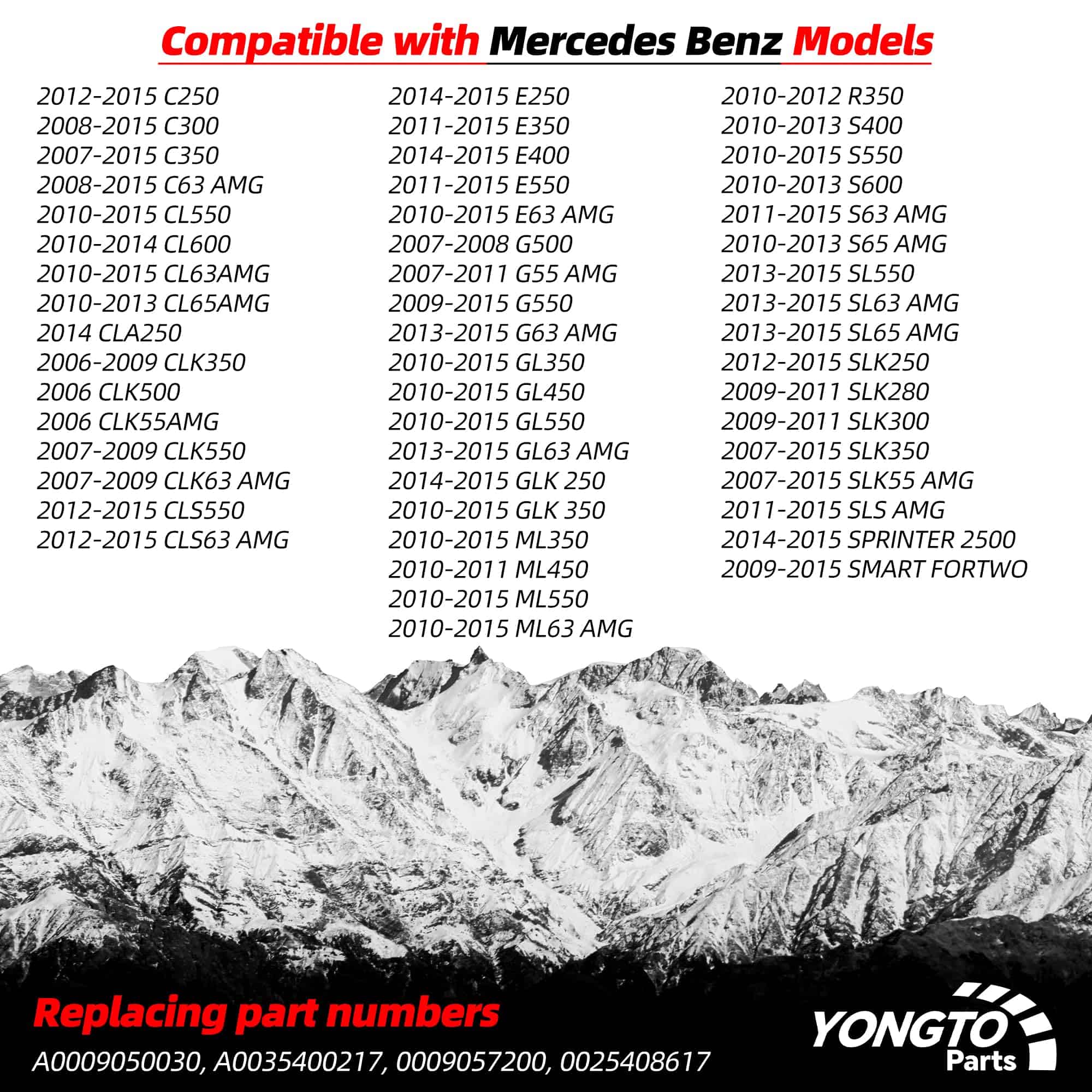 Yongtoparts Sensor TPMS 433MHz Compatible con Mercedes Benz - Imagen 3