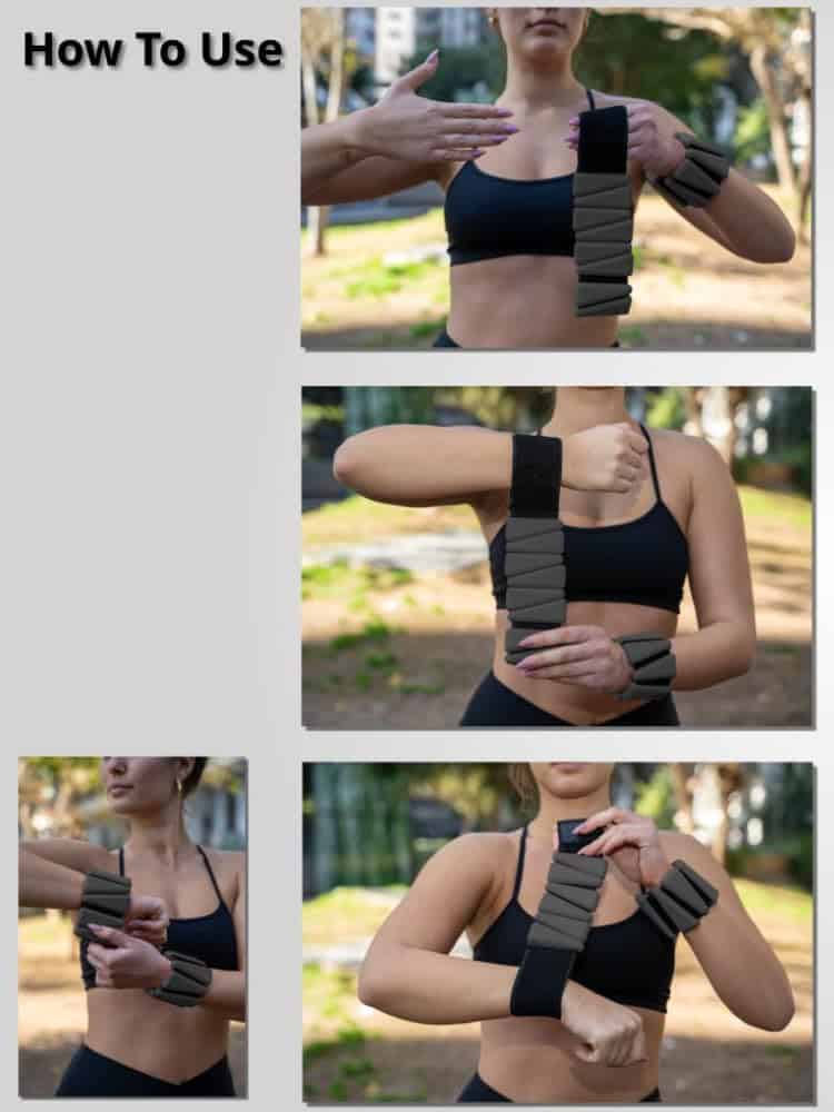 GAOS Pesas Ajustables para Muñecas y Tobillos con Funda de - Imagen 7