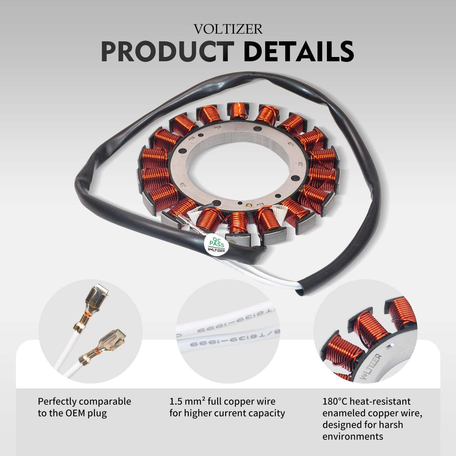 Bobina de carga de 15�20 AMP para Kohler 15�27HP Motores, - Imagen 4