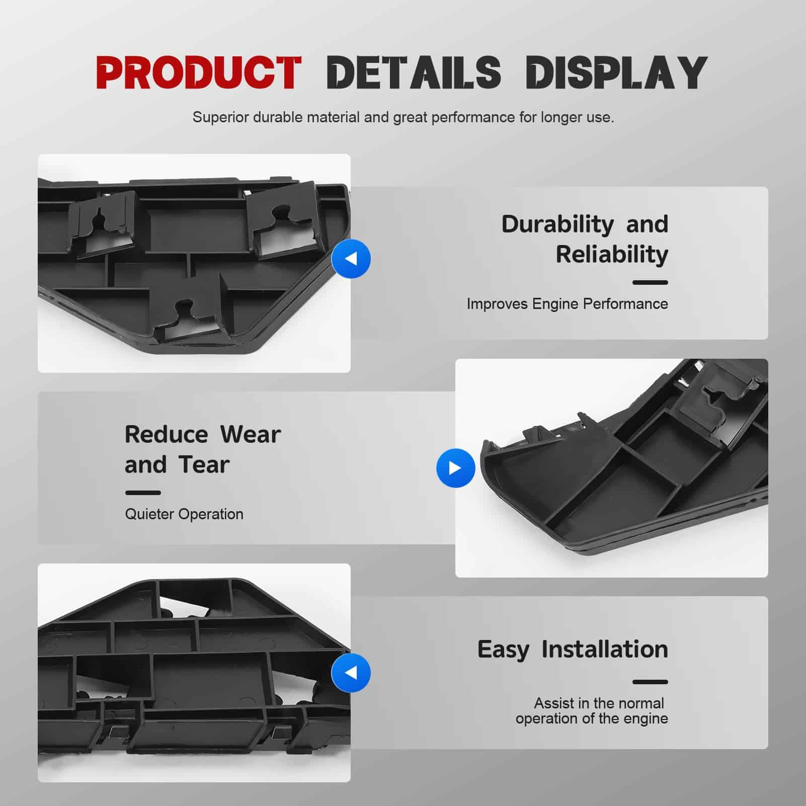 Kit de Soporte de Parachoques delantero Izquierdo y Derecho - Imagen 8