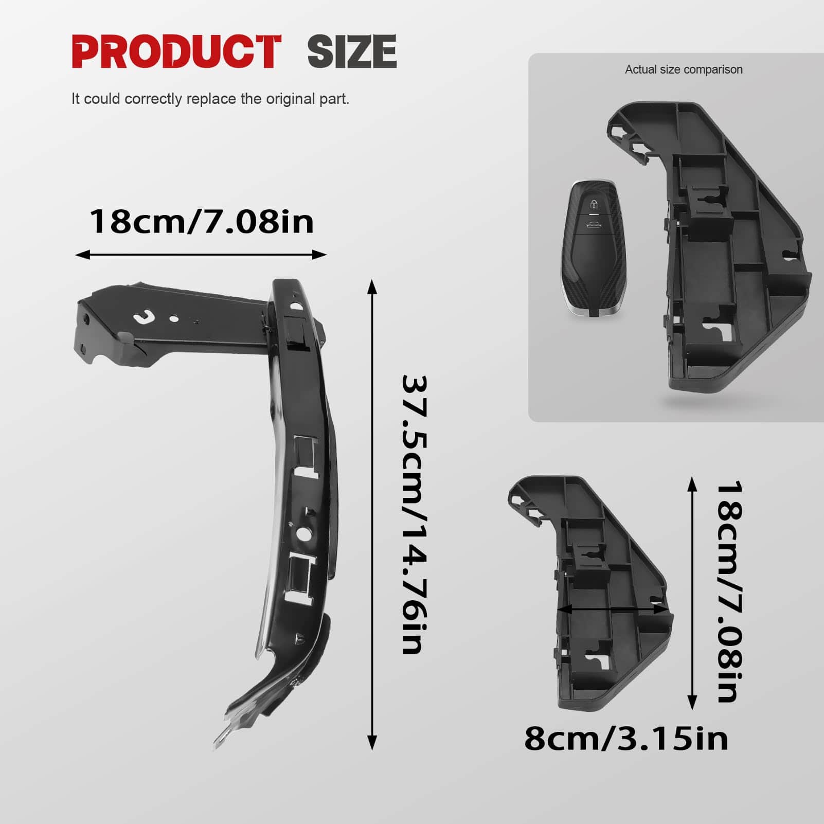Kit de Soporte de Parachoques delantero Izquierdo y Derecho - Imagen 3