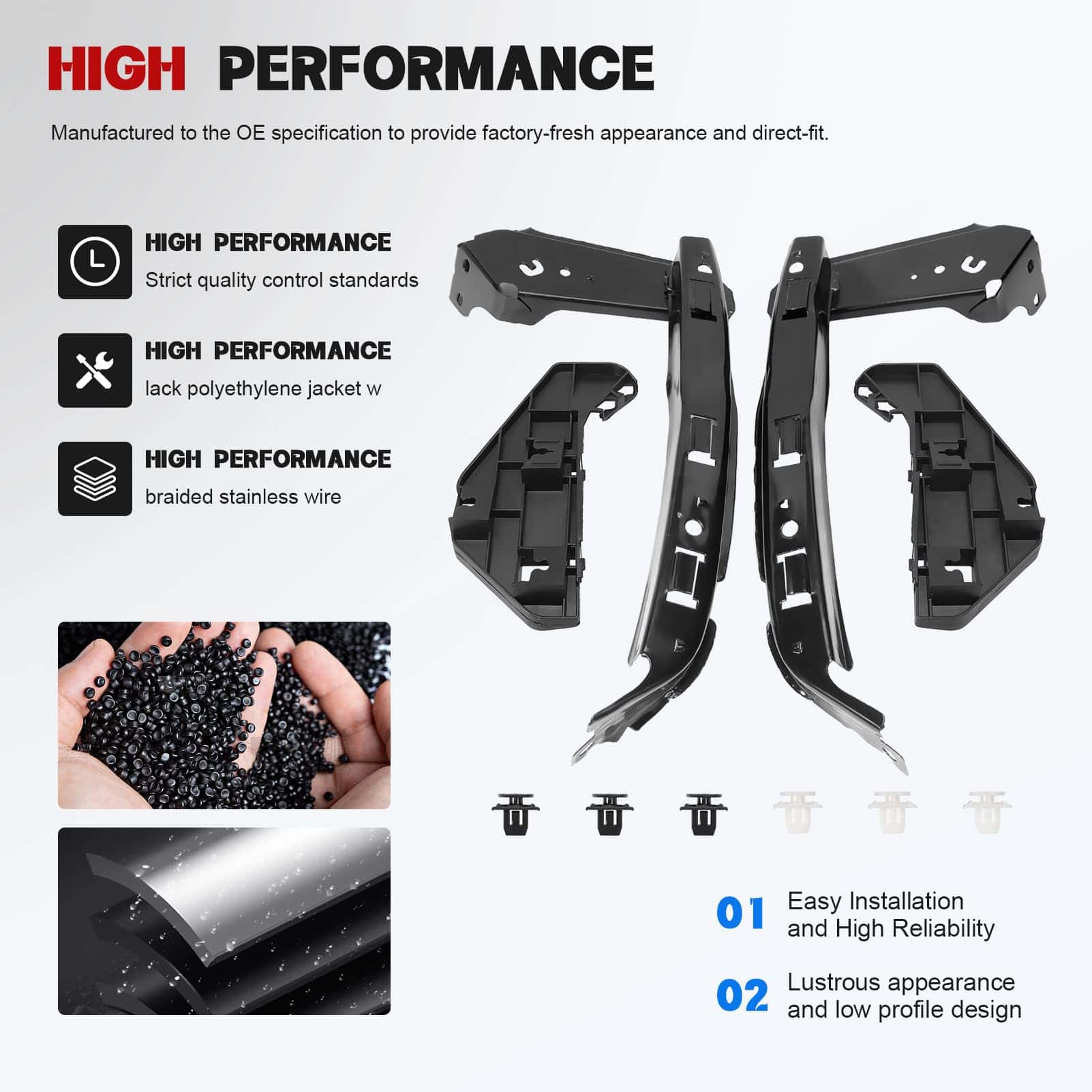 Kit de Soporte de Parachoques delantero Izquierdo y Derecho - Imagen 7