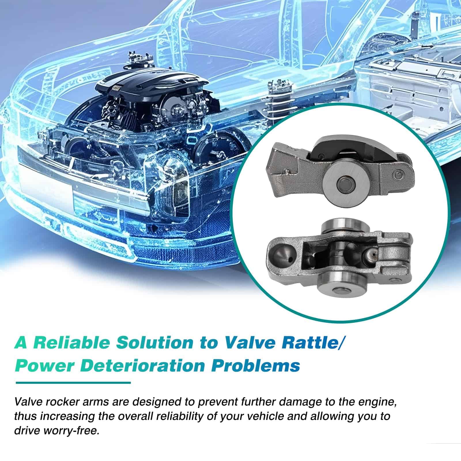 Juego de 6 Brazos de Balancín de Válvula Izquierda o - Imagen 6