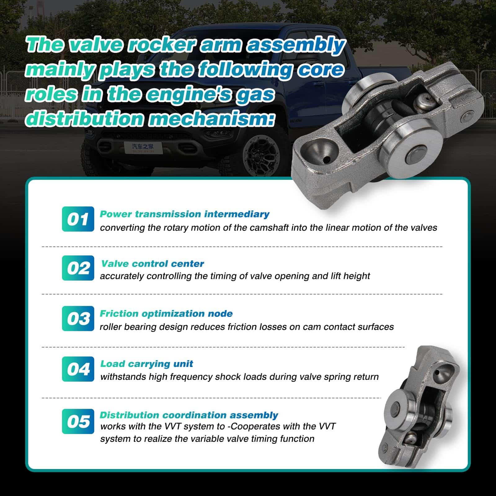 Juego de 6 Brazos de Balancín de Válvula Izquierda o - Imagen 7