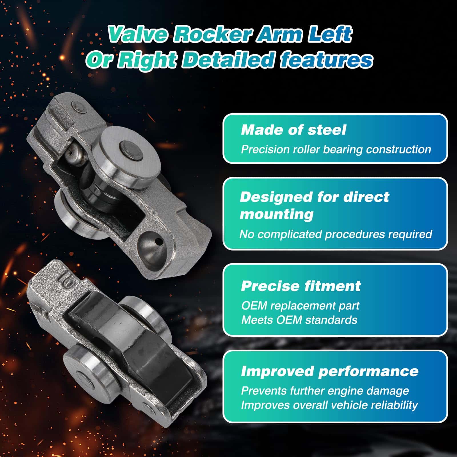 Juego de 6 Brazos de Balancín de Válvula Izquierda o - Imagen 5