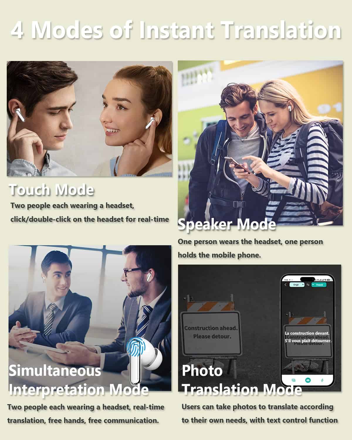 Auriculares de Traducción, 150 Idiomas Auriculares de - Imagen 3