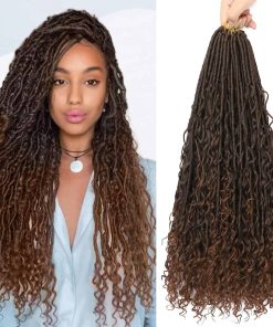 Crochet de Pelo Sintético para Locs Boho 8 Paquetes Locs de