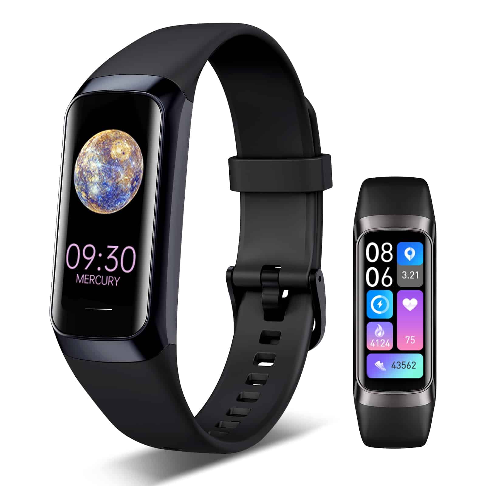 Rastreador de Fitness, Monitor de Ritmo Cardíaco 24/7