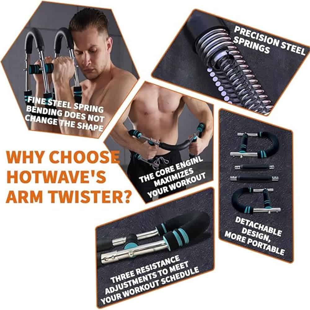 Entrenador de Brazo Twister, Equipo de Ejercicio de Pecho - Imagen 7