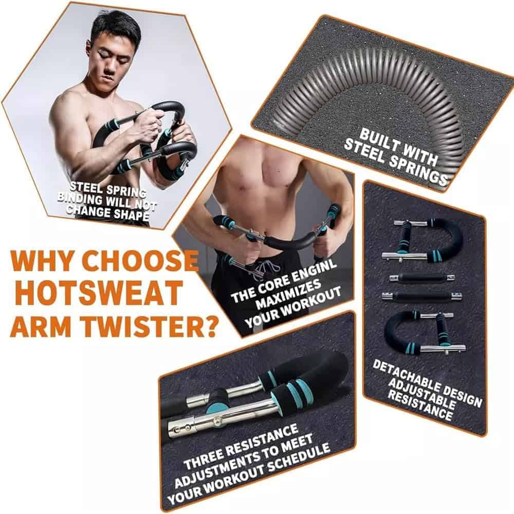 Entrenador de Brazo Twister, Equipo de Ejercicio de Pecho - Imagen 8