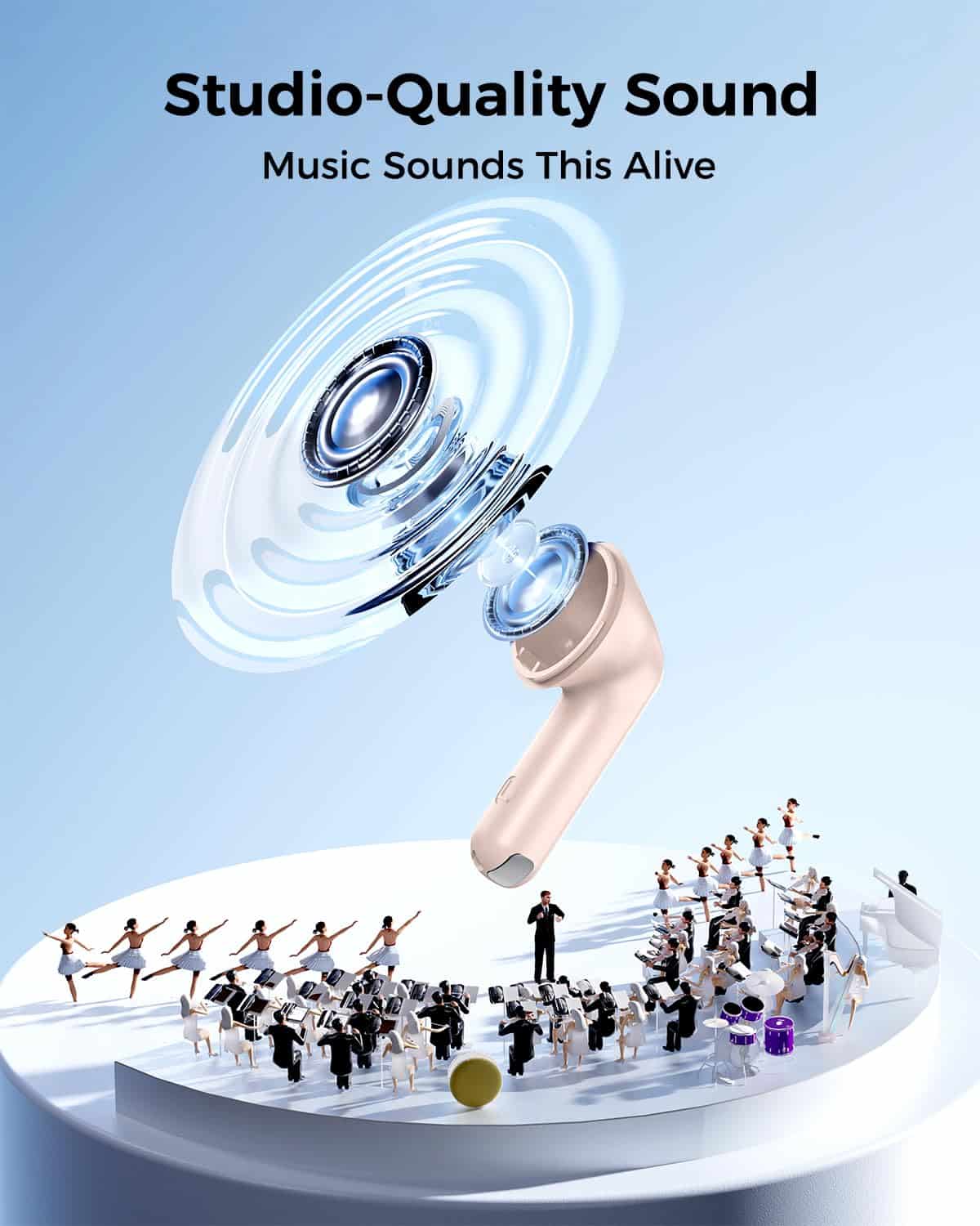 Audífonos inalámbricos Bluetooth con sonido envolvente - Imagen 9