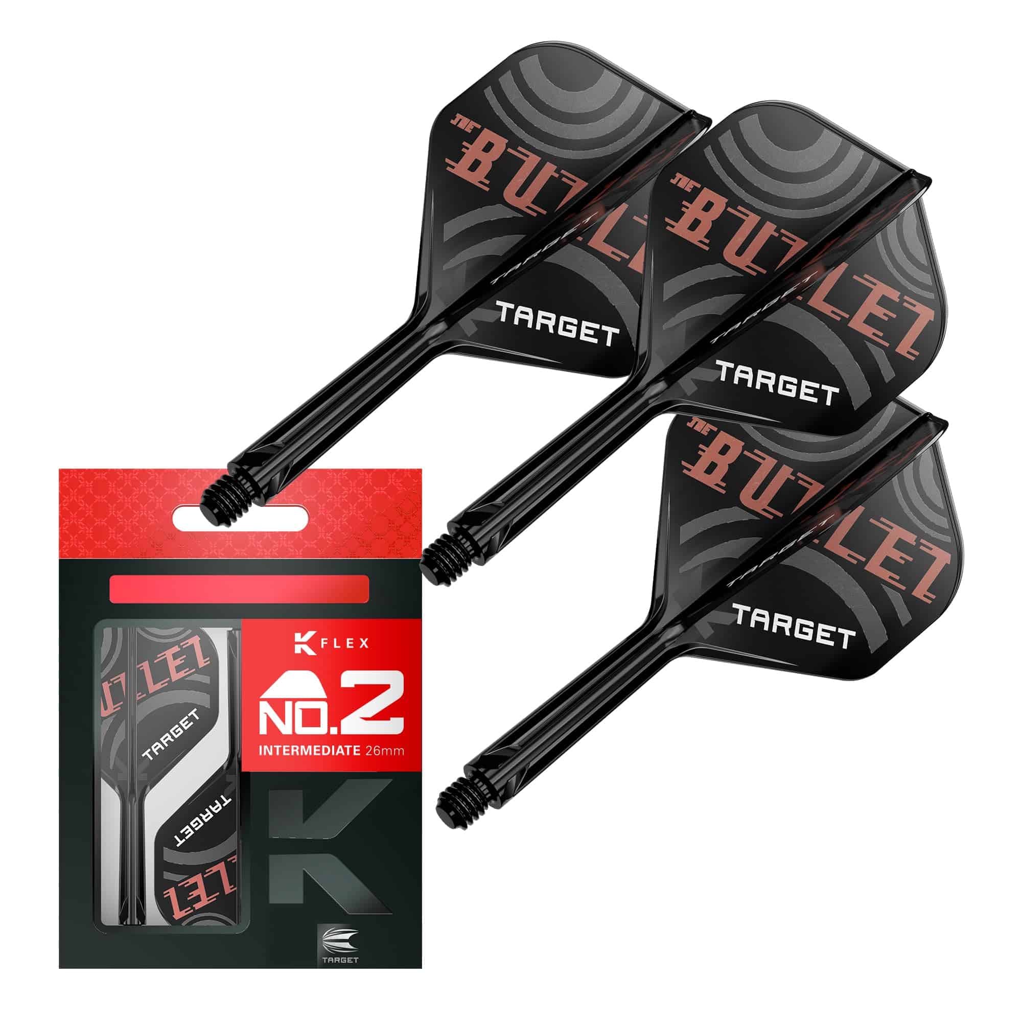 Target Darts Stephen Bunting K Flex -Black & Red