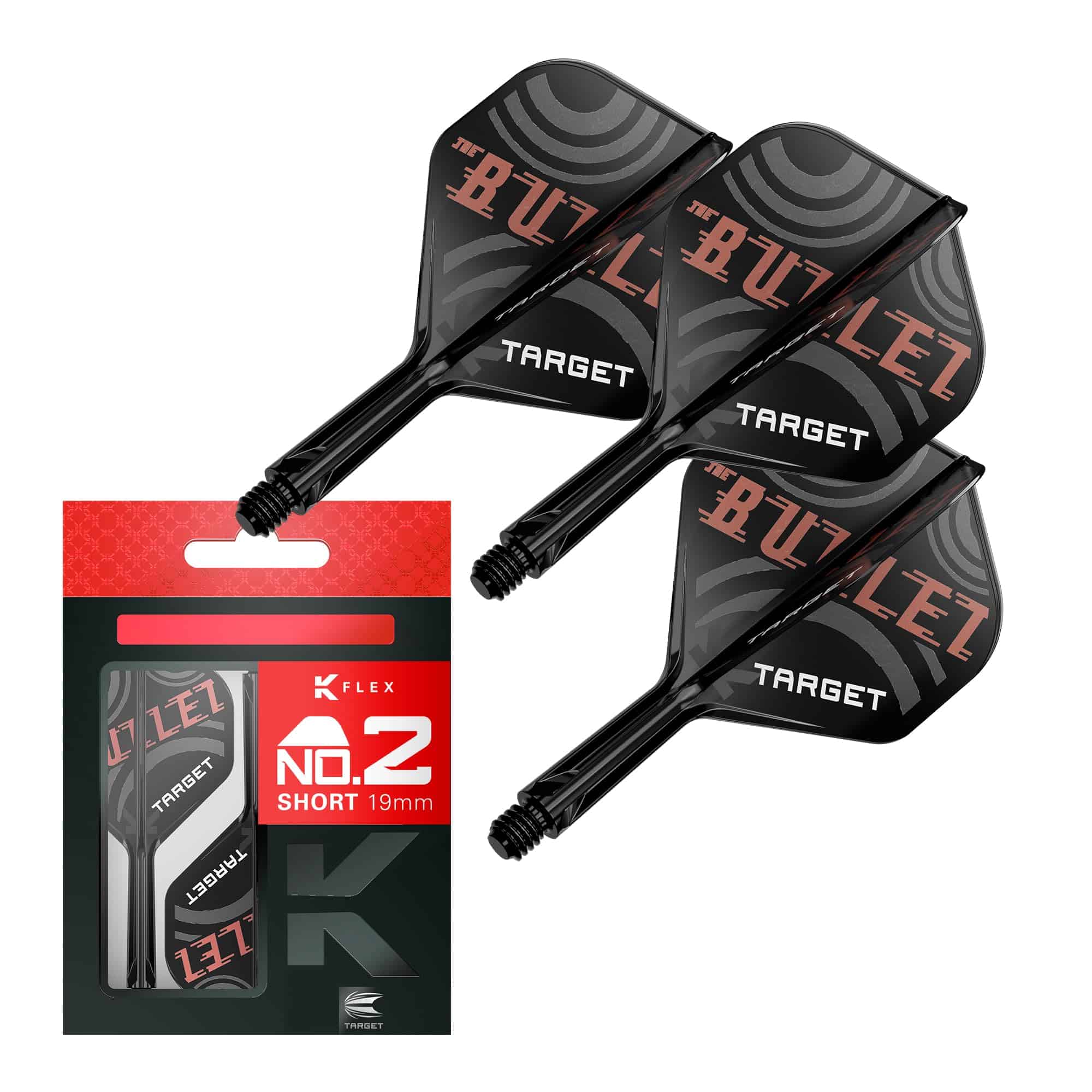Target Darts Stephen Bunting K Flex -Black & Red