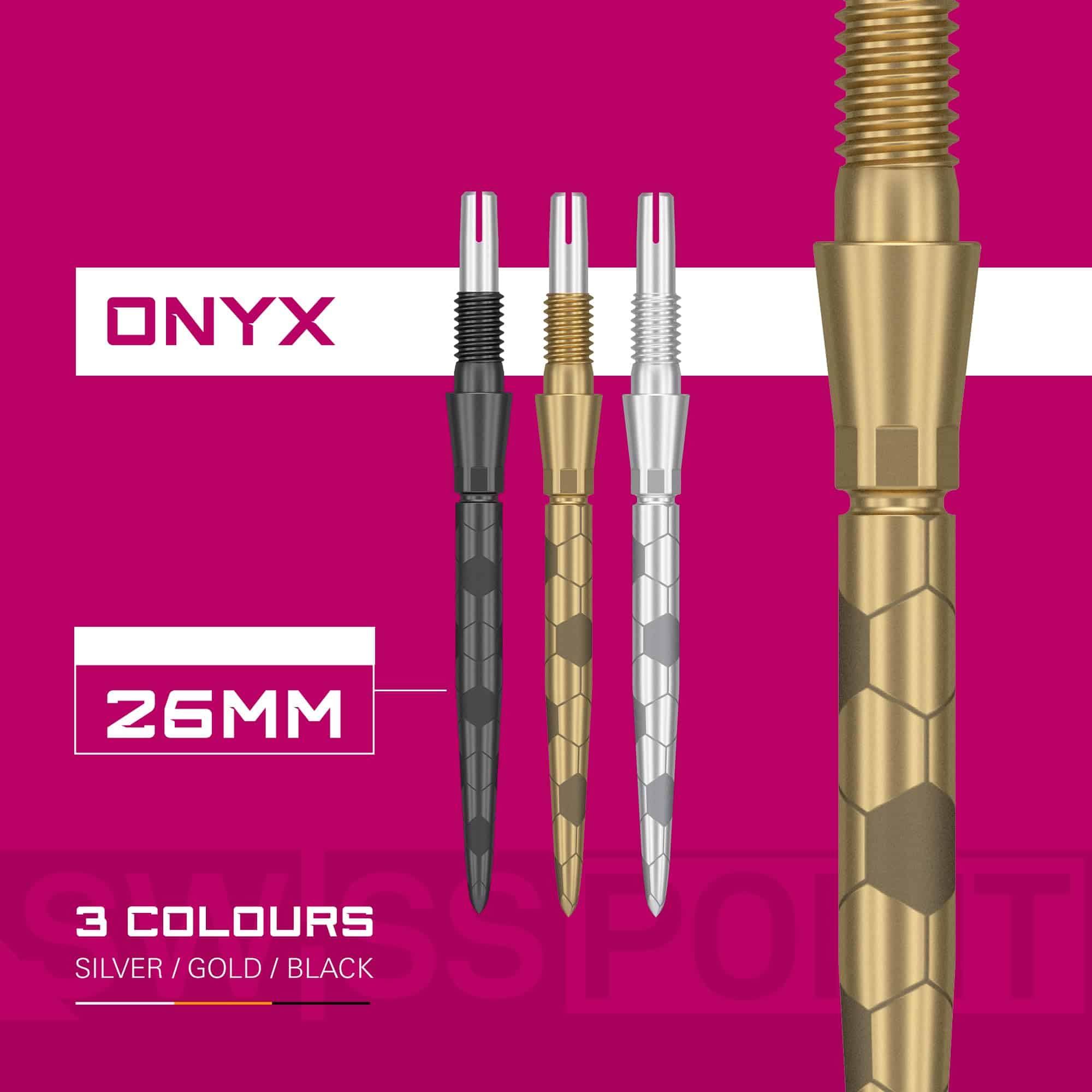 Puntas de Dardo de Acero TARGET Swiss Point Storm, Onyx - Imagen 7