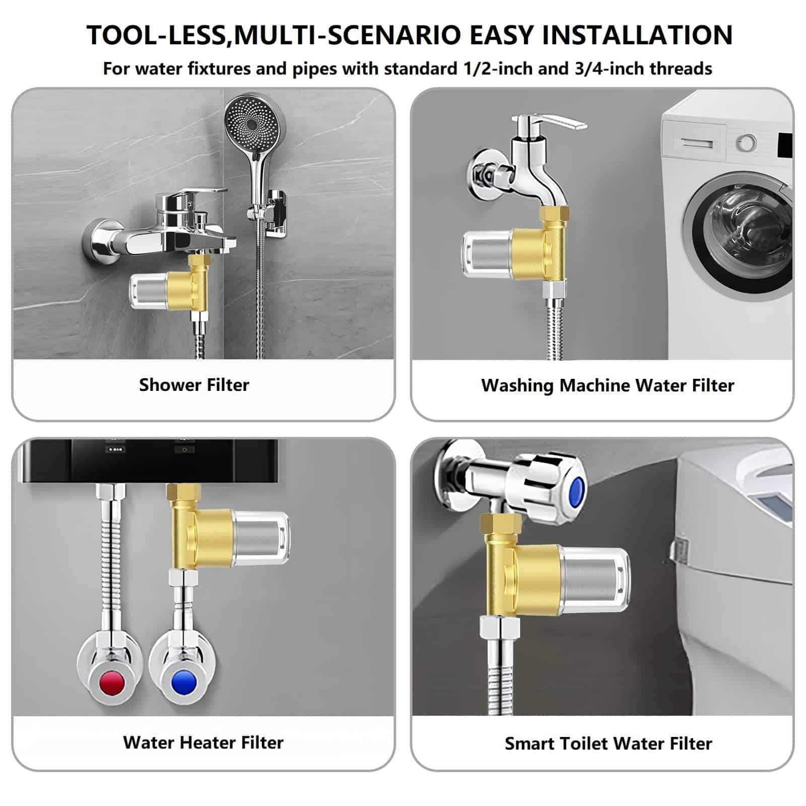 Filtro de Agua de Lluvia de Latón de 40 Micrones de Alto - Imagen 5