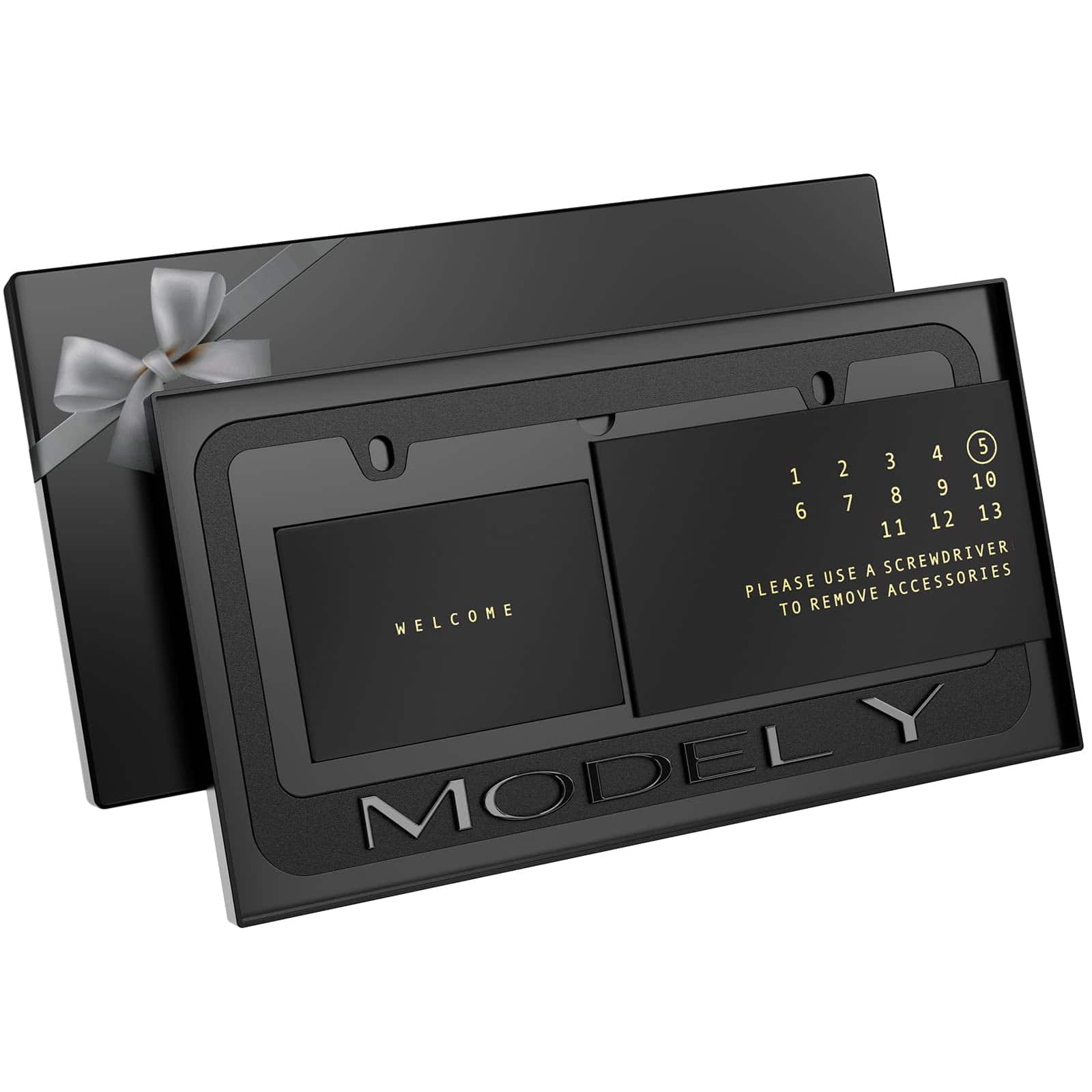 Marco de Placa de Matrícula (Negro) -Negro