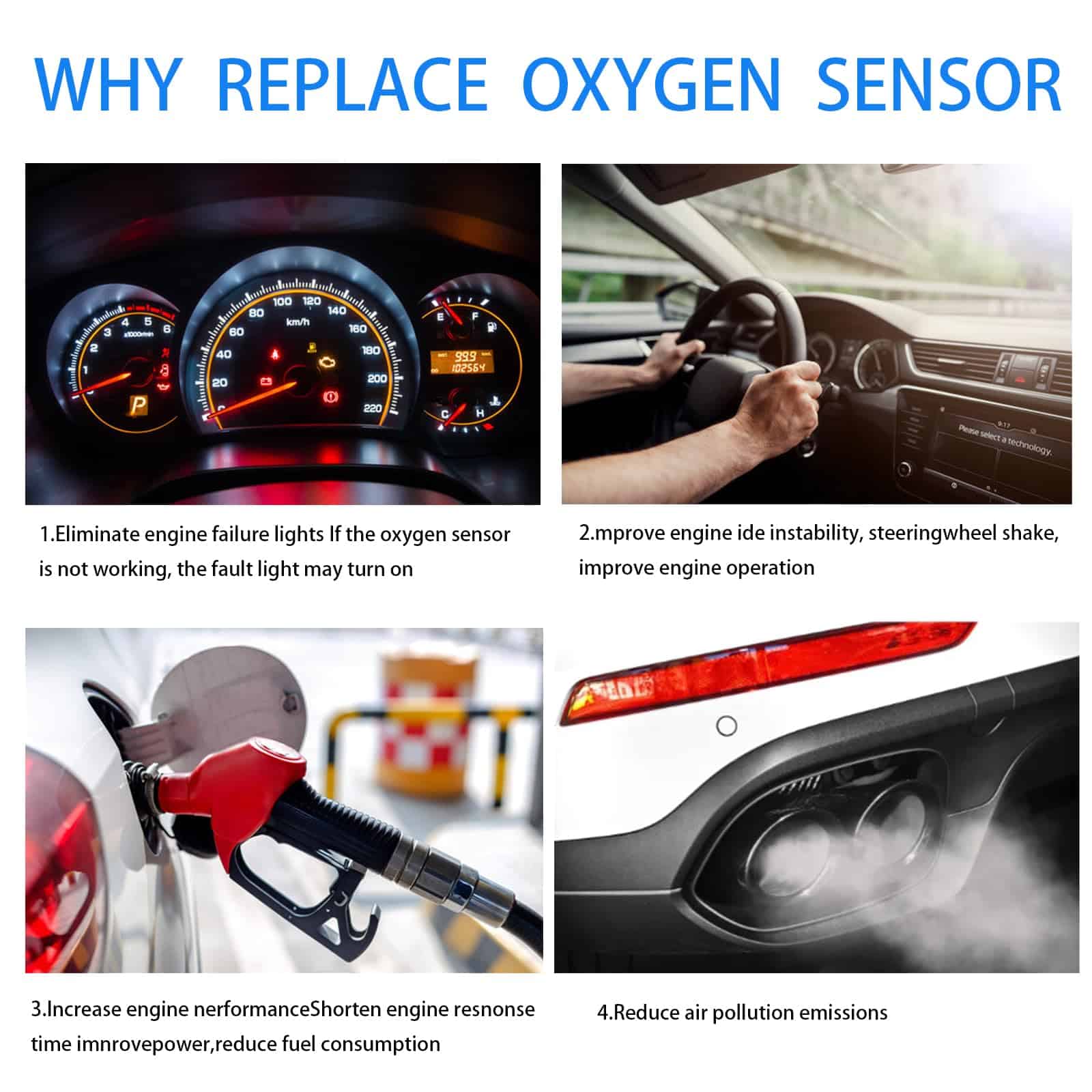 Sensor de Oxígeno O2 VHBJMNFVFD 2 Piezas 12701634 - Imagen 8