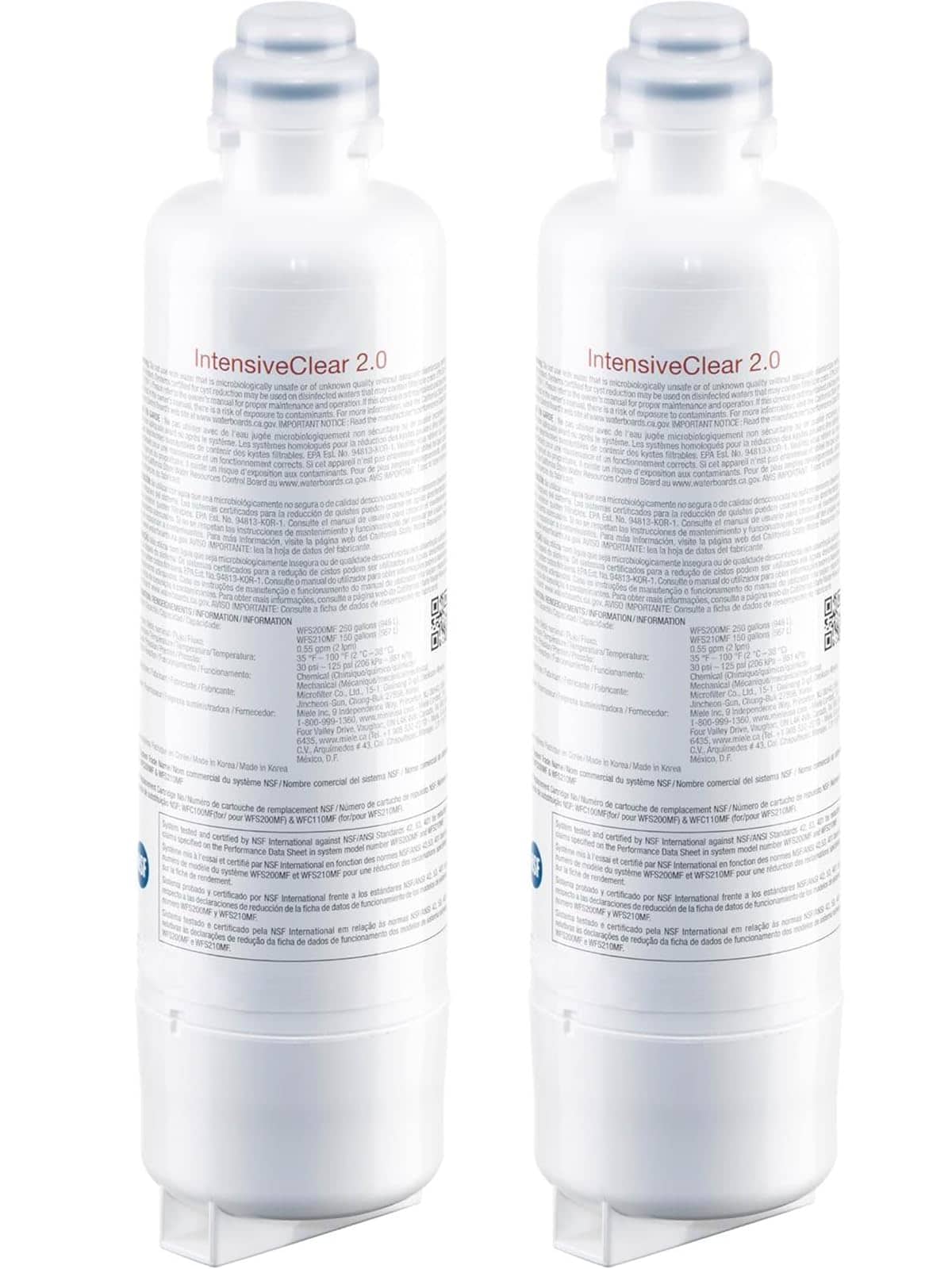 Filtro de Agua IntensiveClear 2.0 KWF 2000 Compatible con