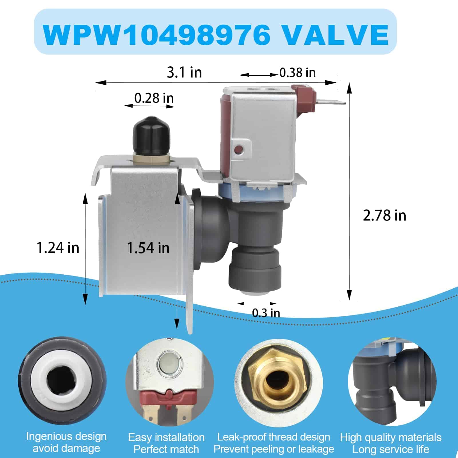 Válvula de Entrada de Agua para - garantía - Imagen 3