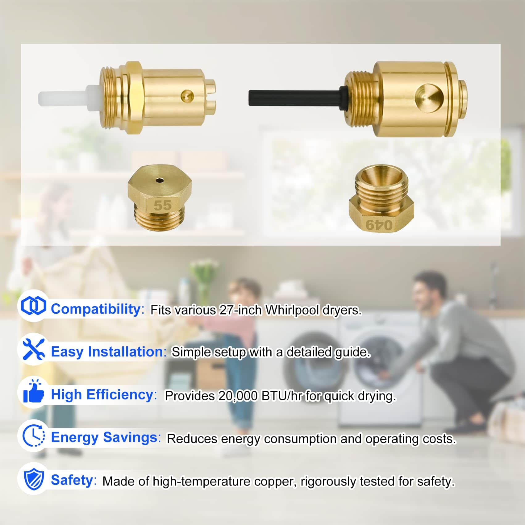 Kit de Conversión de Secadora a Propano W11581317 (OEM) - Imagen 6