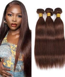 #4 Paquetes de Cabello Humano Liso 18 20 22 Pulgadas