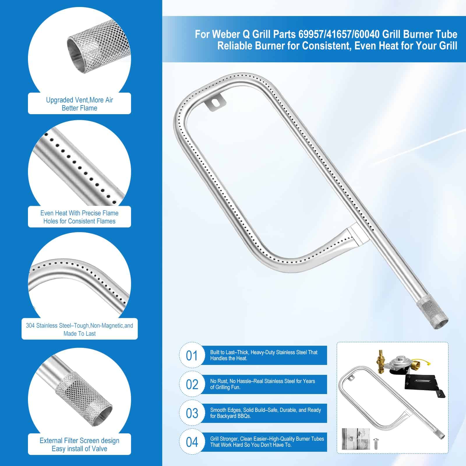 Regulador 80477 con Tubo de Quemador 69957 para Piezas de - Imagen 7