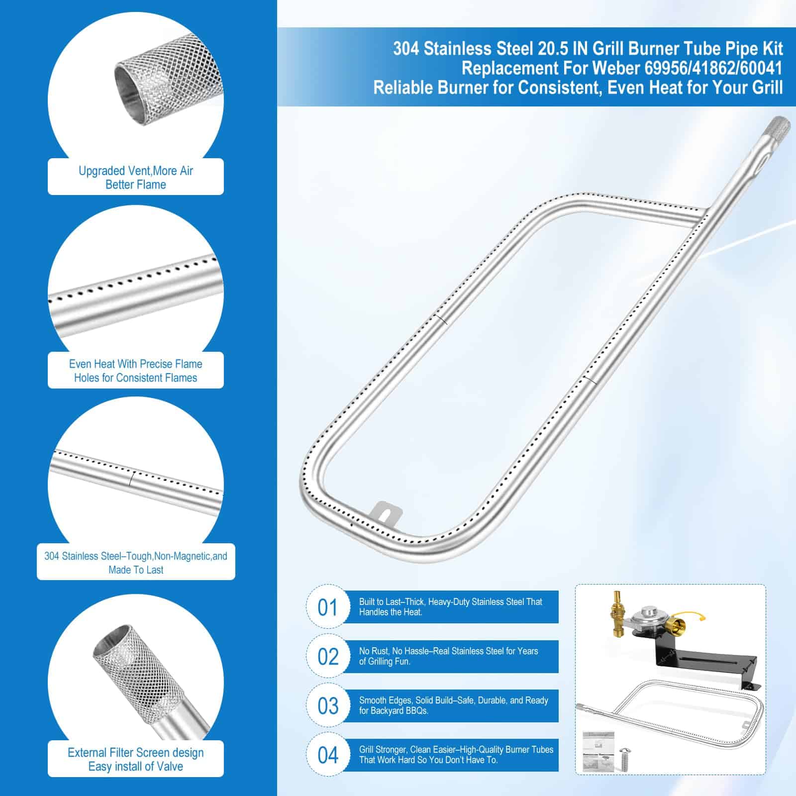 80476 Regulador de Válvula con Quemador 69956 para Piezas - Imagen 6