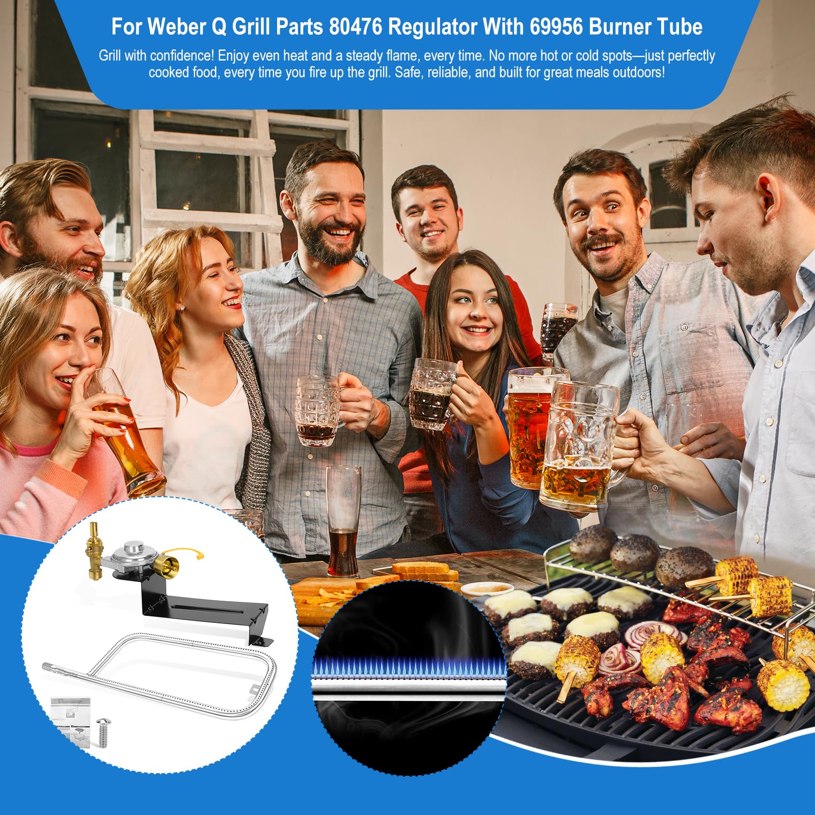 80476 Regulador de Válvula con Quemador 69956 para Piezas - Imagen 4