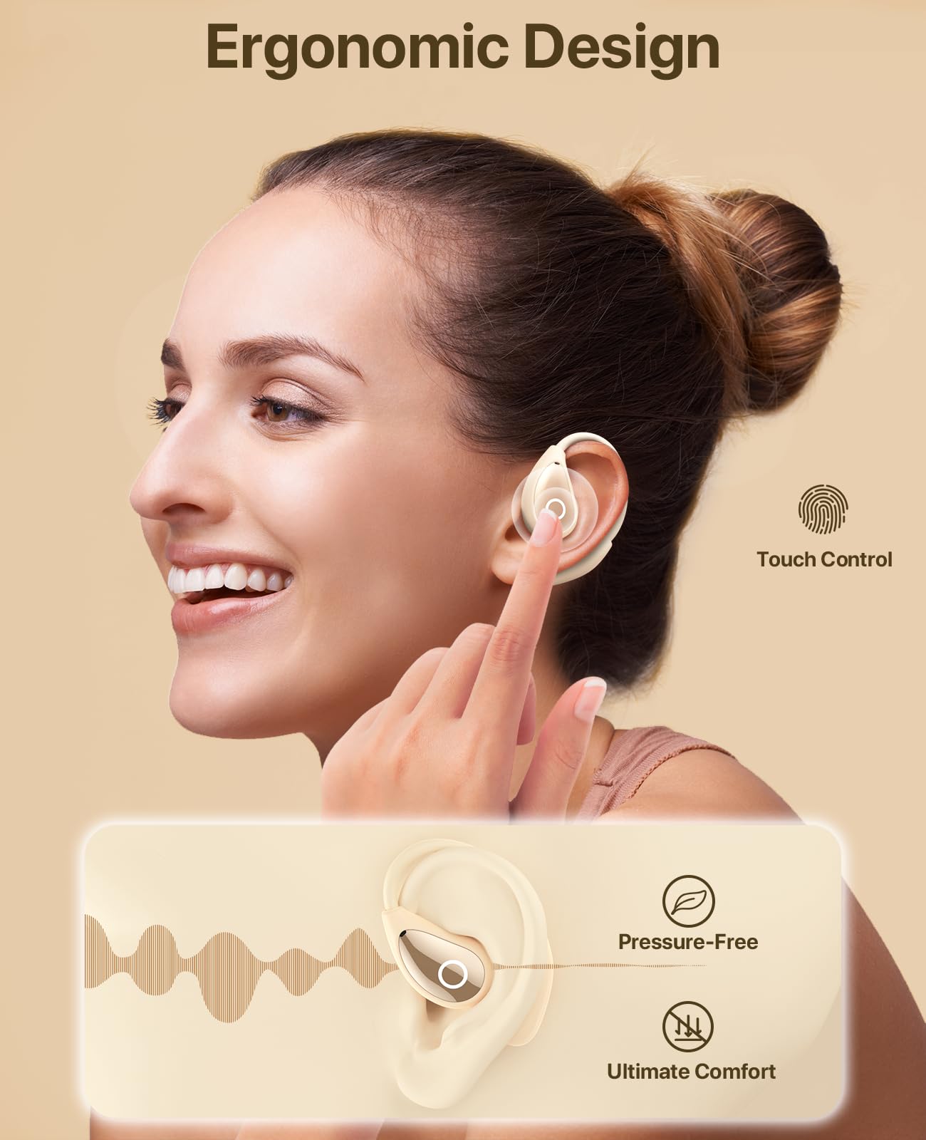 Audífonos Traductores ZYDIIE AI en Tiempo -Blanco Perla - Imagen 8