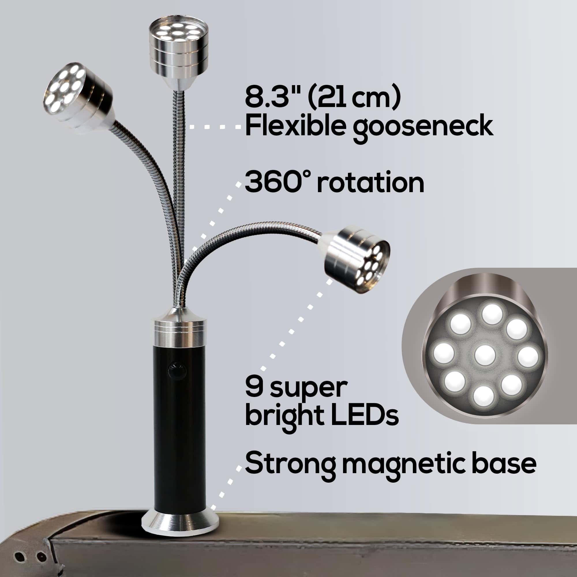 Luz para parrilla Griddle Buddy � LED magnético, cuello - Imagen 5