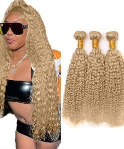 #22 Mechones Rubios Ceniza Onda de Agua 22 24 26 Pulgadas