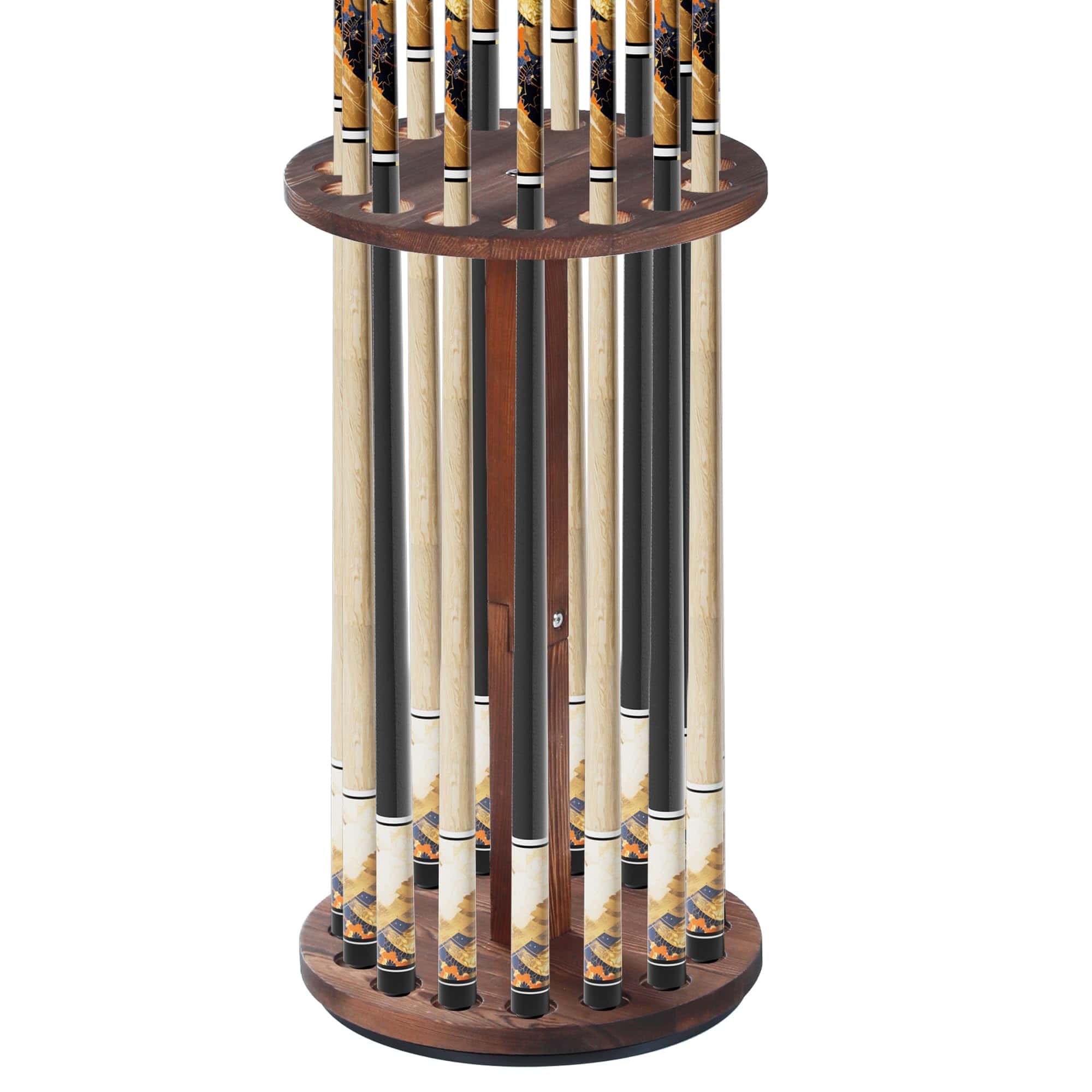 Lnmuzm Soporte de Palo de Billar Giratorio 360 Grados -