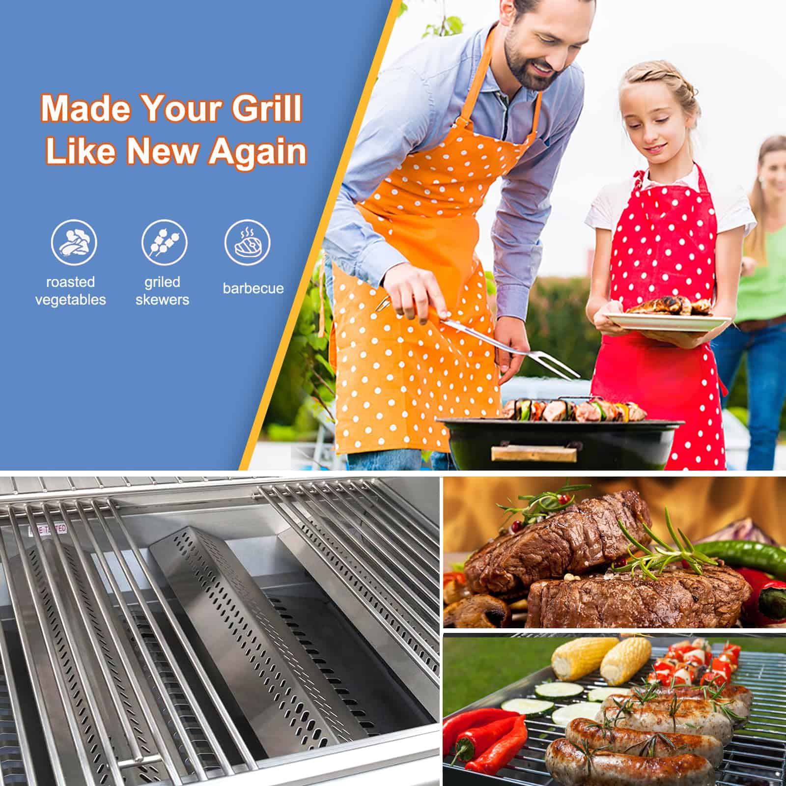 Placas de calor y tubos quemadores Flame Tamer 4 Burner - Imagen 8