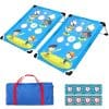 Juego de Cornhole Portátil con Marco de PVC, 2 Tableros de