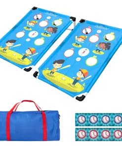 Juego de Cornhole Portátil con Marco de PVC, 2 Tableros de