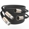 Cable de micrófono XLR VIOY de 30 pies + 30 pies, Cable de