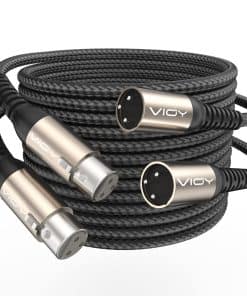 Cable de Micrófono XLR VIOY 15 FT + 15 FT, Cable de