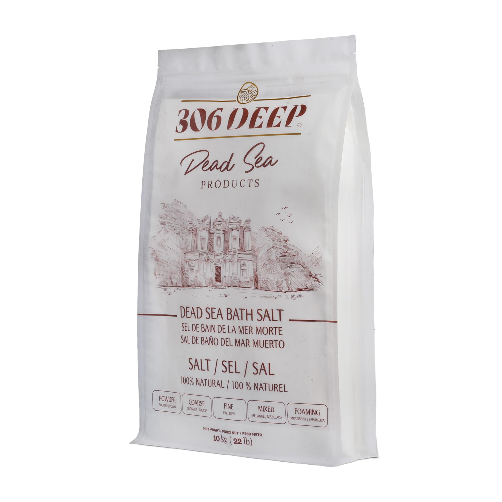 306 Sales de Baño Profundas Finas del Mar Muerto para