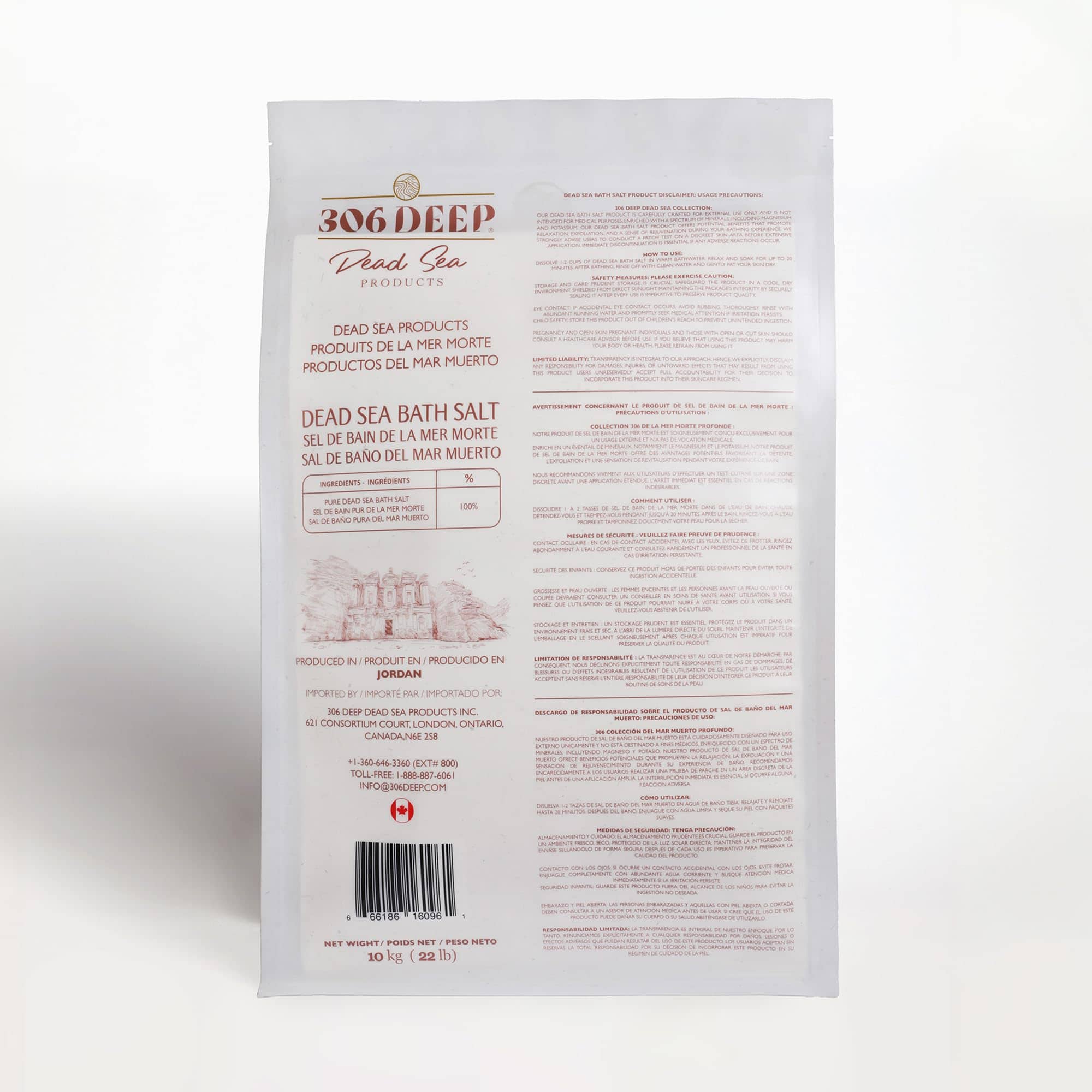 Sales de Baño 306 Deep Powder del Mar Muerto para Remojo - - Imagen 3