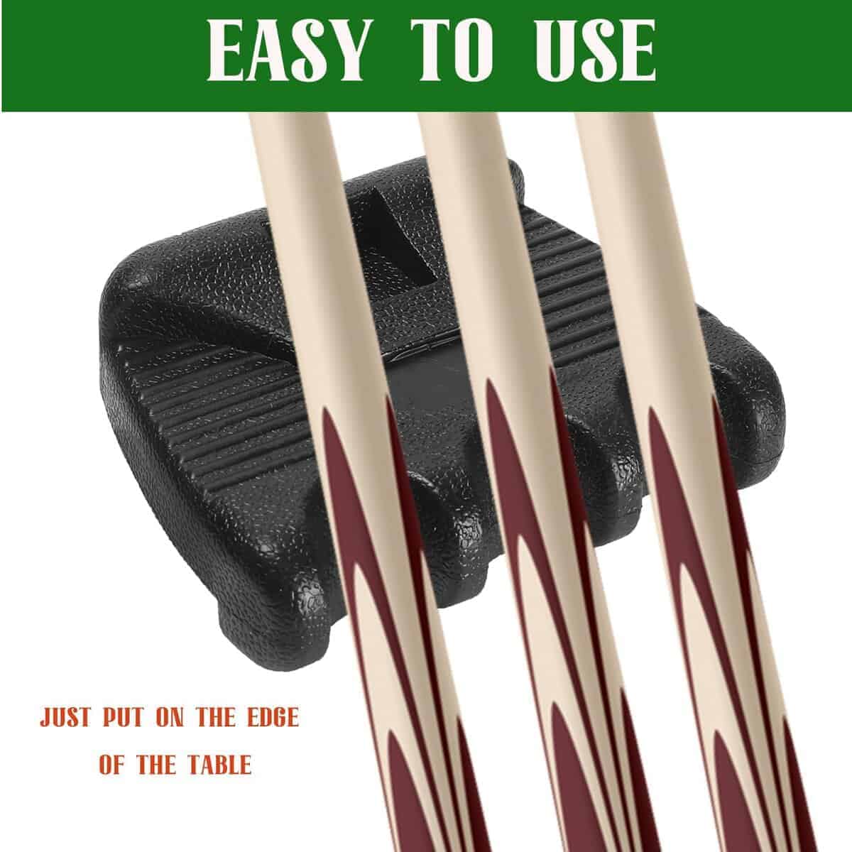 Soporte de taco de la piscina para mesa, garra de taco de - Imagen 5