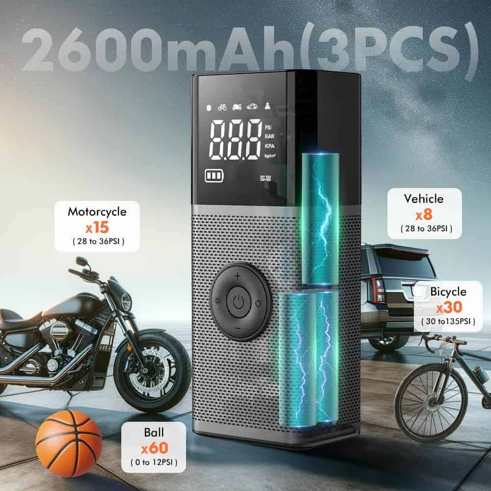 Inflador de neumáticos Compresor de aire -, pelotas - Imagen 9