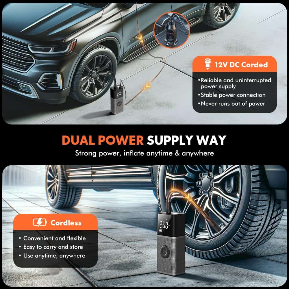 Inflador de neumáticos Compresor de aire -, pelotas - Imagen 4