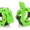 HACUBA FITNESS Abrazaderas de Barra Olímpica -Verde Neón