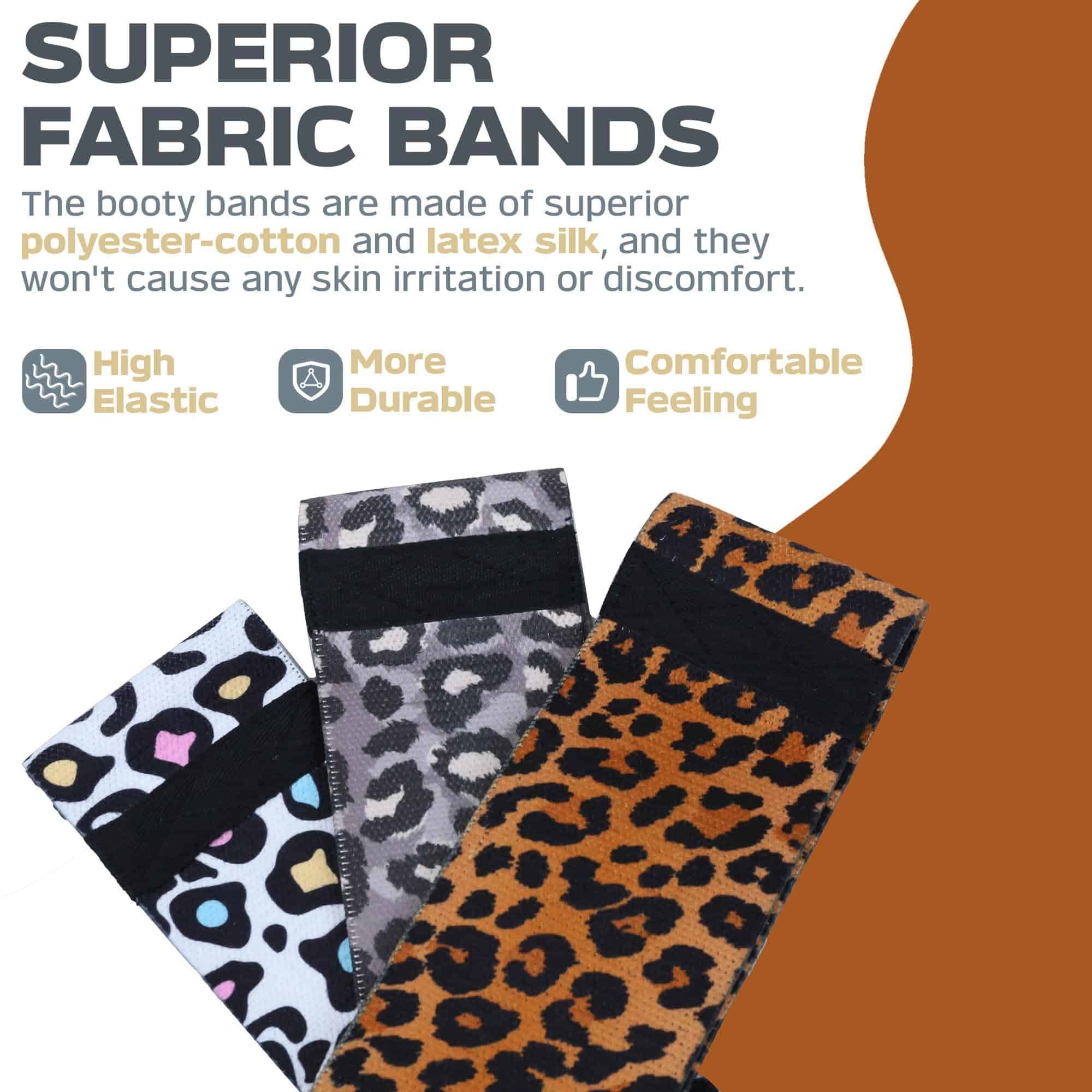 Bandas para Glúteos KRIXAM, 3 Niveles de Resistencia, - Imagen 4